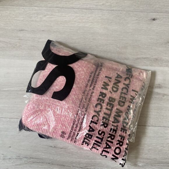 ASOS DESIGN Maternity V-neck sweater with turned-back cuffs in pink 6 NWT in pkg - Picture 7 of 7